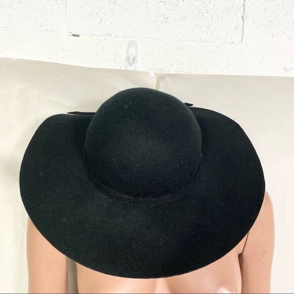 100% wool black brim bow hat - Picture 3 of 7